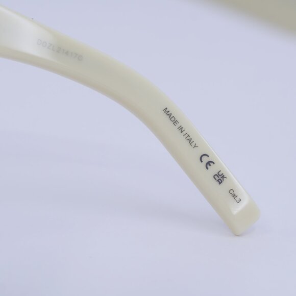 ?️ New Saint Laurent SL402 020 Sunglasses - Ivory Frame, Grey Lenses